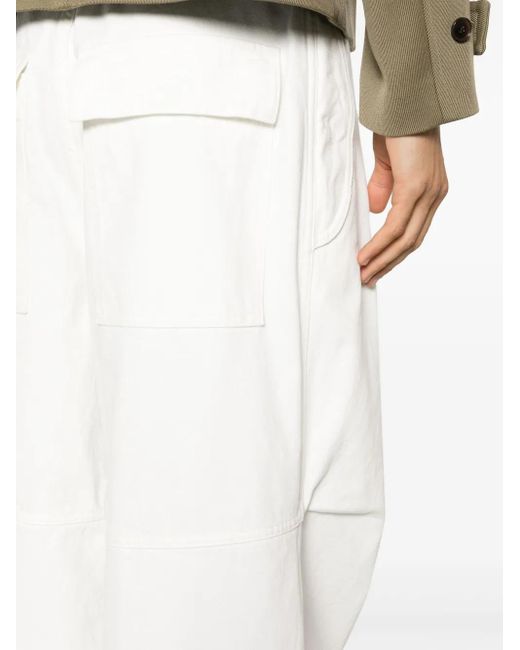 Jil Sander White Essential Cotton Pants For for men