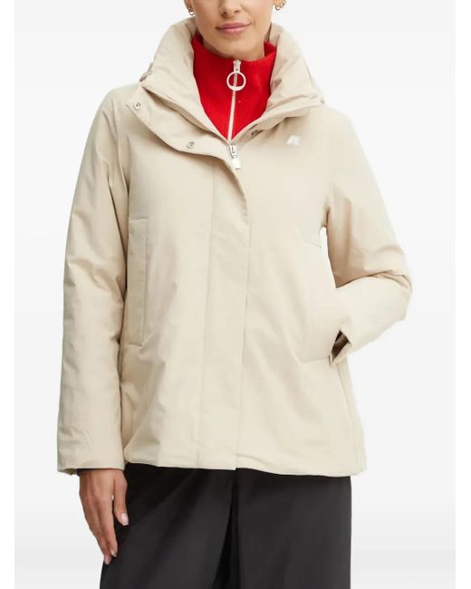 Giacca Marlette Con Cappuccio di K-Way in Natural