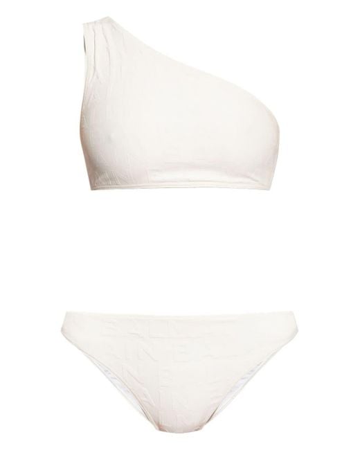 Bikini con monograma Balmain de color White
