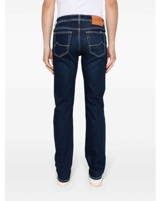 Jacob Cohen Blue Bard Slim-cut Jeans for men