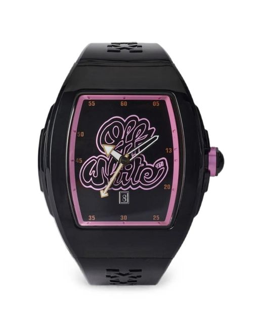Off-White c/o Virgil Abloh Black Beat Tonneau 51,5Mm Watch for men