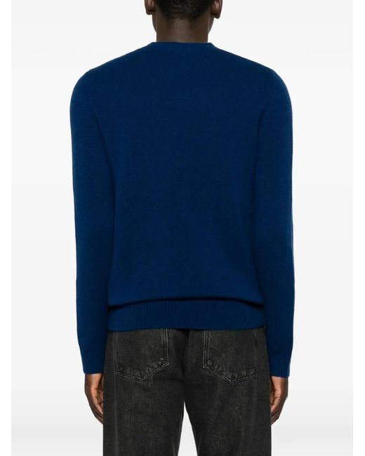 Barena Blue Crew-Neck Sweater for men