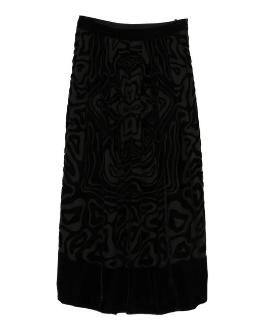 Falda Valleta Con Motivo Ulla Johnson de color Black
