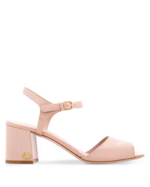 Ferragamo Pink 60mm Leather Sandals