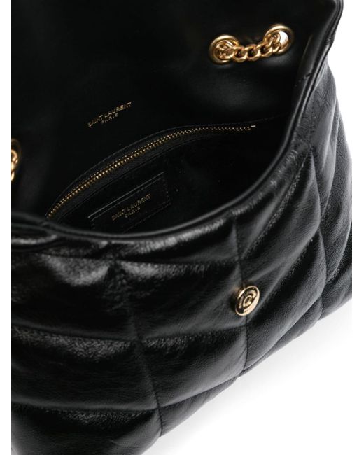 Saint Laurent Black Toy Puffer Leather Shoulder Bag