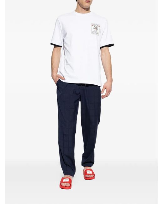 Givenchy Red Logo-Plaque Slides for men