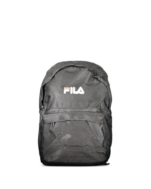 Fila Gray Logo-Print Backpack for men