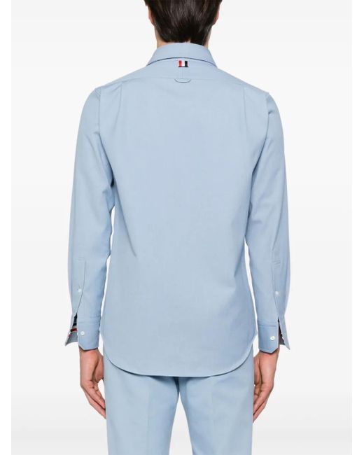 Camisa vaquera con rayas RWB Thom Browne de hombre de color Blue