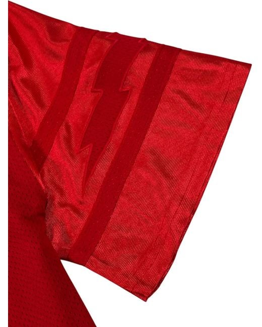 Rhude Red Lightning Football Shirt for men