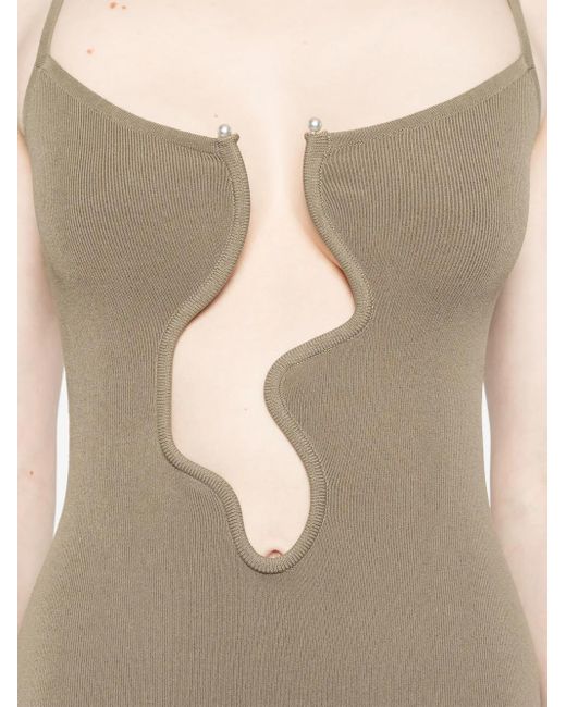 Christopher Esber Natural Salacia Maxikleid