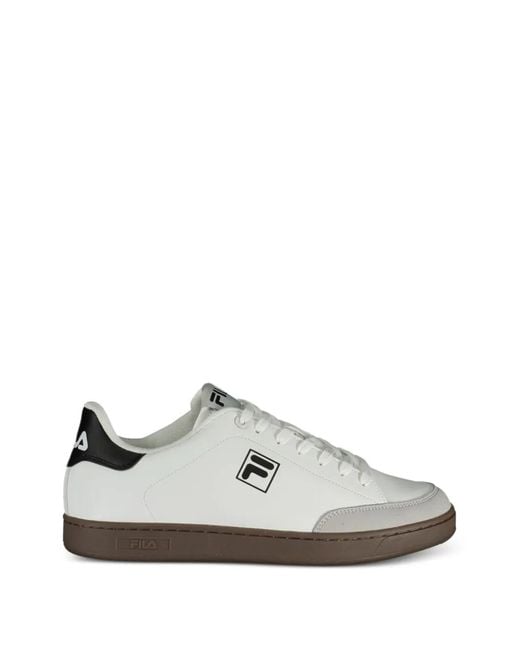 Fila White Original Fitness Lace-Up Sneakers for men