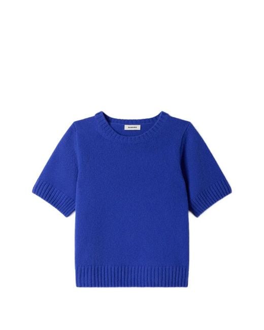 Sandro Blue Short-Sleeve T-Shirt