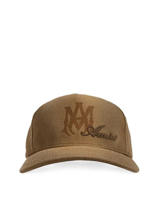Amiri Brown Logo-Embroidered Baseball Cap for men