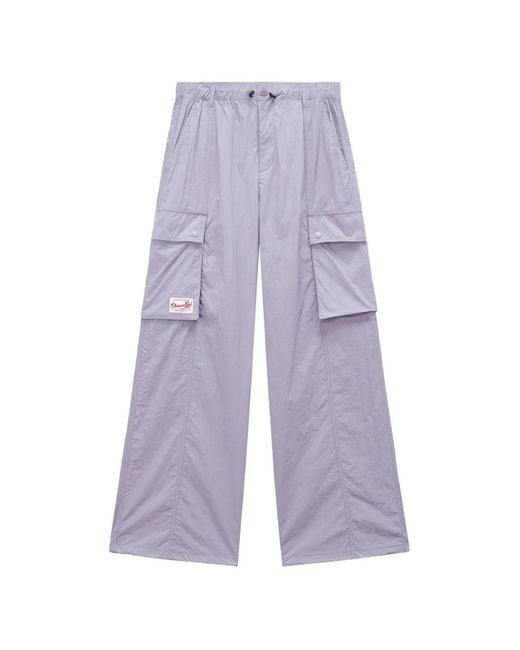 Chocoolate Purple Pantalon Ample À Poches Cargo