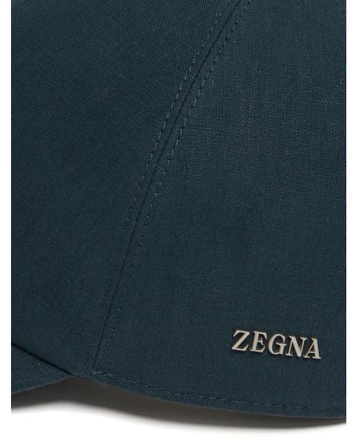 Zegna Blue Oasi Baseball Cap for men