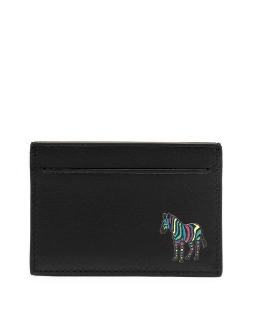 Porte-cartes en cuir à motif zèbre PS by Paul Smith pour homme en coloris Black