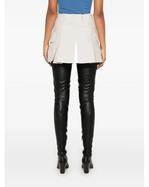 Sacai Natural Pleated Shorts