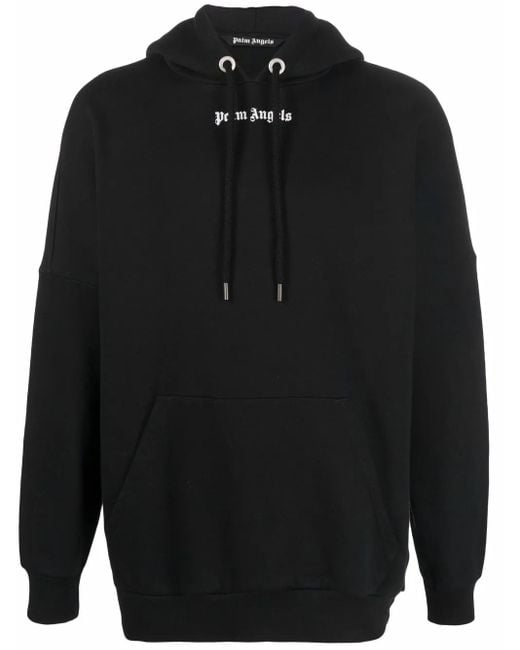 Palm Angels Logo Hoodie Black for men
