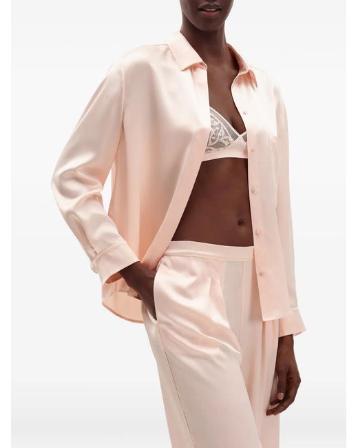 Eres Pink Event Pleated Silk Trousers