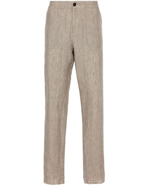 Zegna Natural Linen Chino Trousers for men