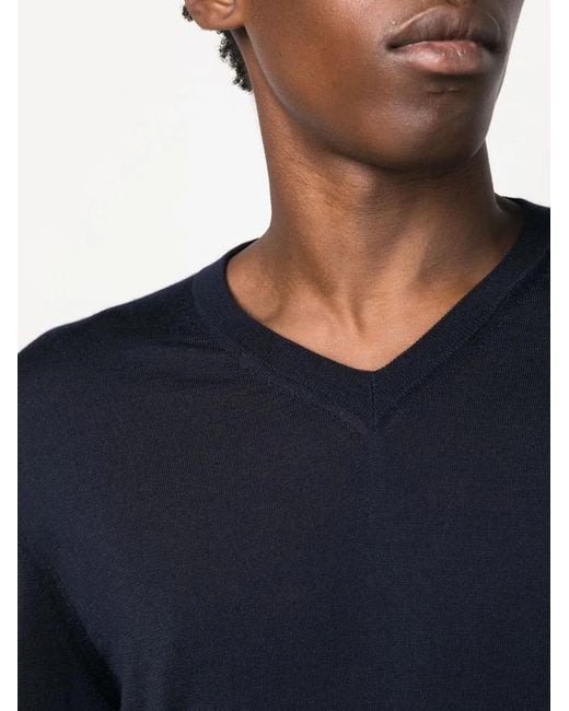Colombo Blue Slim-Cut Cashmere Jumper for men