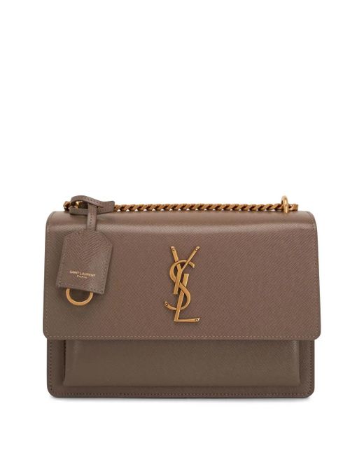 Saint Laurent Brown Medium Sunset Cross Body Bag