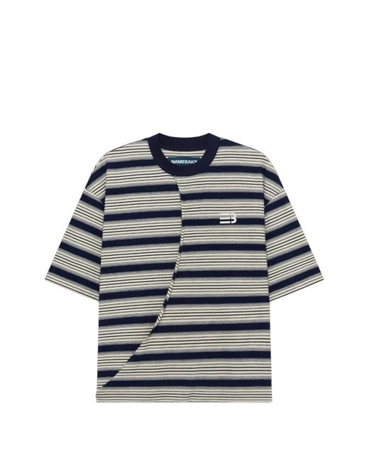 NAMESAKE Blue Jodye Twist-Detail T-Shirt