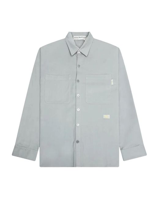 Advisory Board Crystals Gray Corduroy Pocket Shirt for men