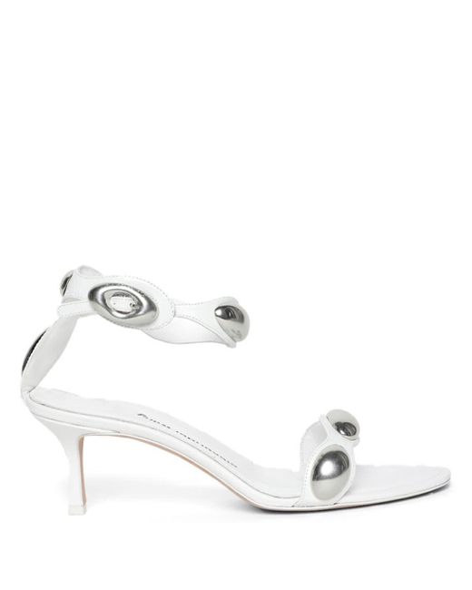 Alexander Wang White Dome 65mm Sandals