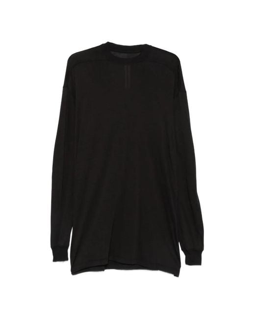 Rick Owens Black Rick Long-Sleeve Sweater for men