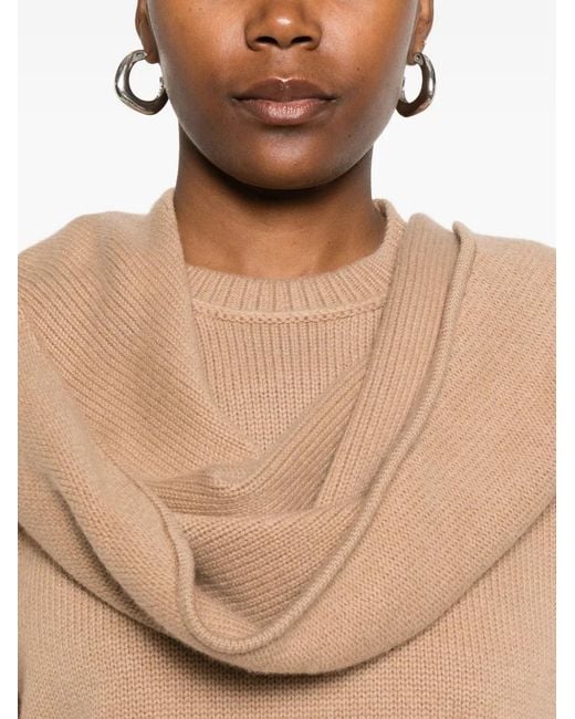 Jonathan Simkhai White Scarf-Detail Sweater