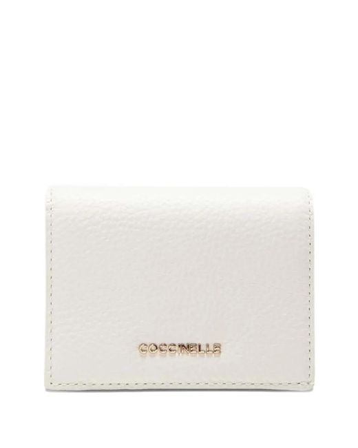 Coccinelle White Metallic-Logo Wallet