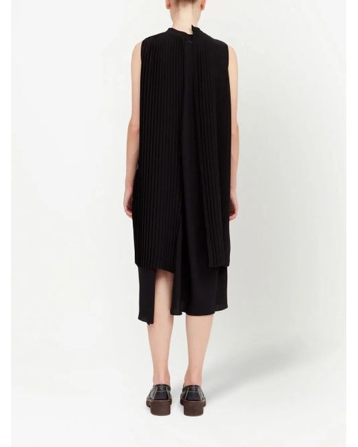 MM6 by Maison Margiela Black Layered Sleeveless Dress