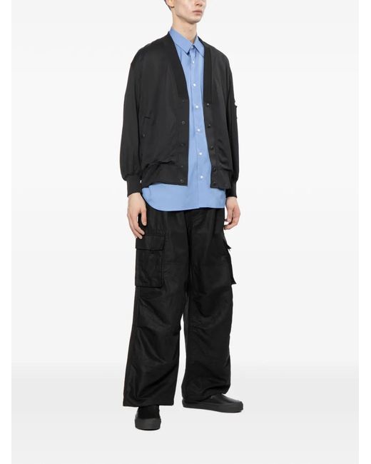 Comme des Garçons Black V-Neck Jacket for men