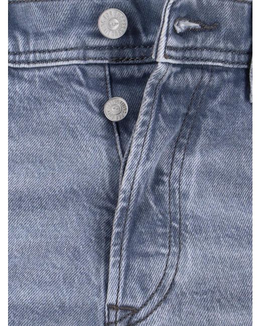 DIESEL Blue Logo Patch Denim Jeans for men