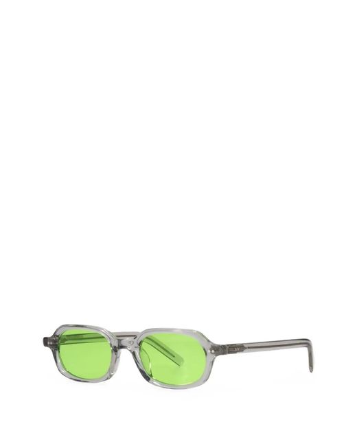AKILA Green Psyche Rectangle-Frame Sunglasses