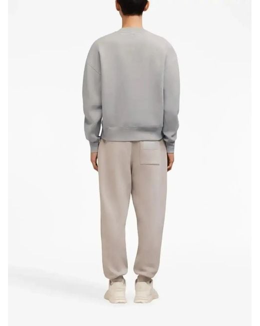 AMI Sweater Met Logopatch in het Gray