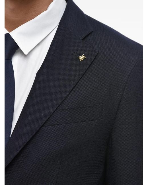 Corneliani Blue Patch-Pocket Single-Breasted Blazer for men