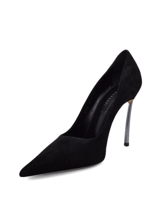 Casadei Black Pointed Stiletto Pumps