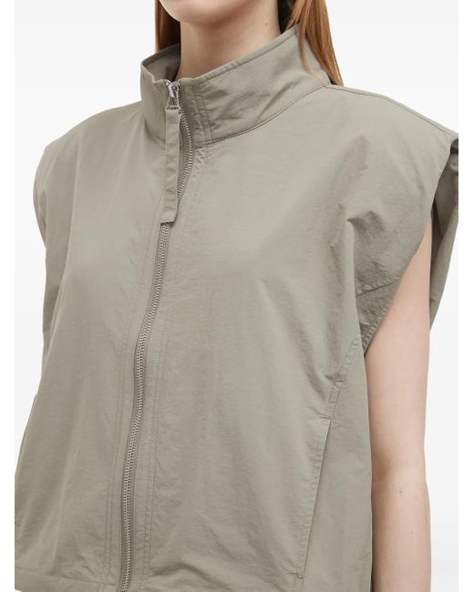 B+ AB Mouwloze Top En Rok Met Rits in het Gray