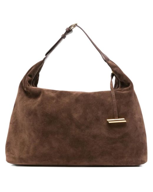 Liffner スエード ショルダーバッグ Brown