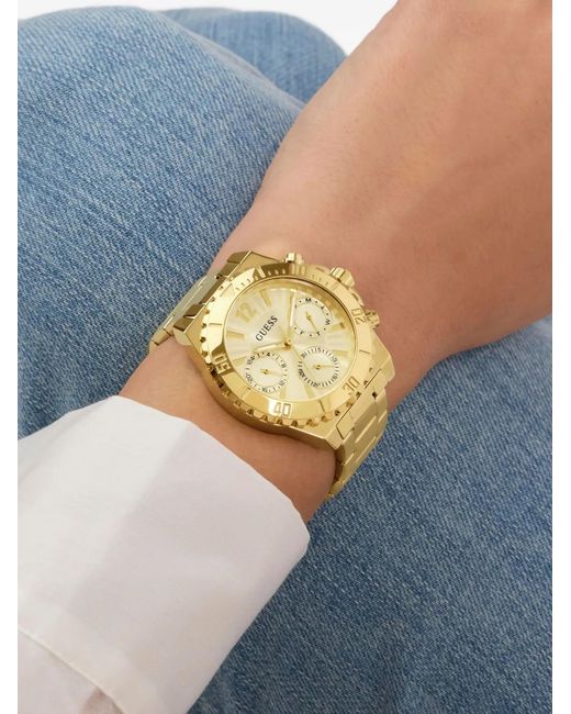 Guess Metallic Champagne-Tone 38Mm Watch