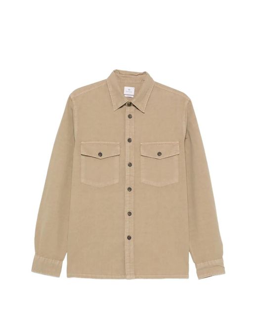 Paul Smith Natural Flap-Pocket Shirt for men
