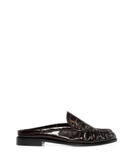 Saint Laurent Black Mules Le Loafer