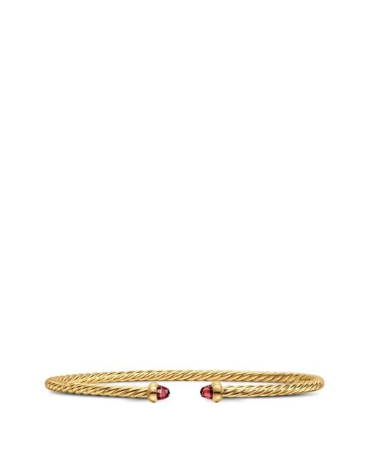 David Yurman White Micro Cablespira Flex Bracelet