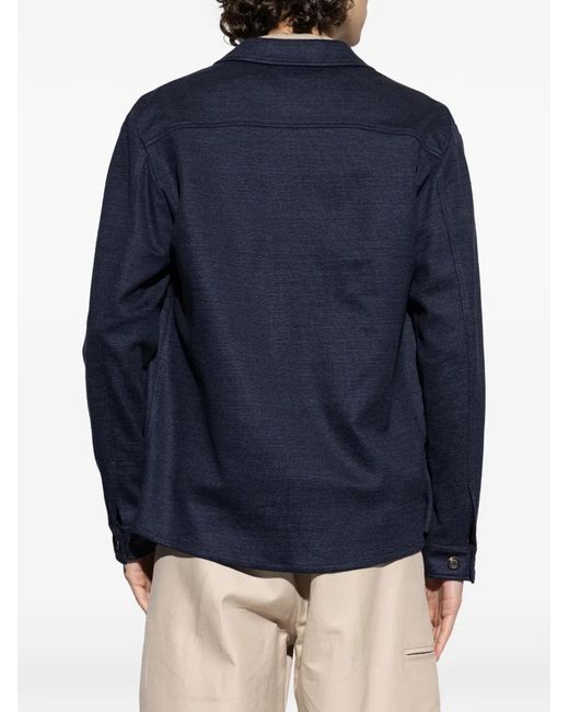 Chaqueta Con Bolsillo Eleventy de hombre de color Blue