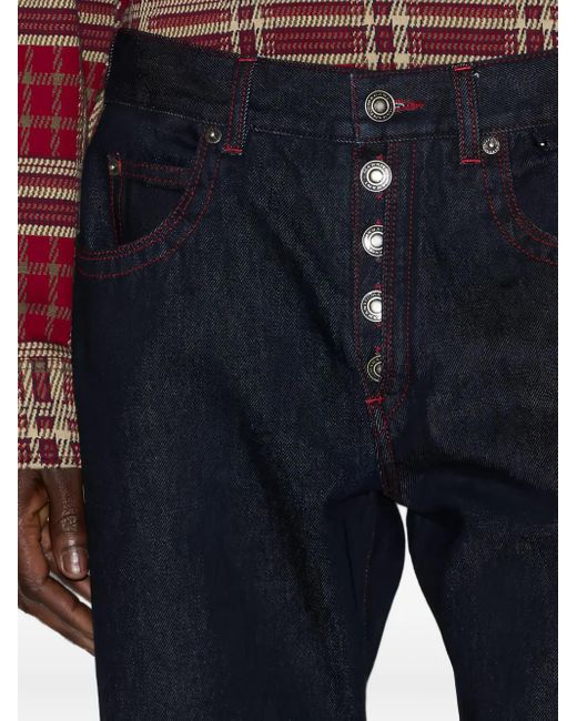 Isabel Marant Blue Jeffrey Button-Fly Jeans for men