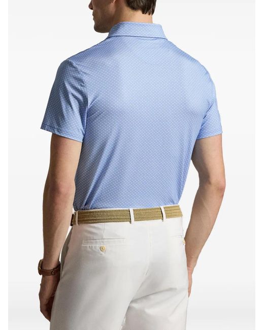 Ralph Lauren Blue Short Sleeve Polo for men
