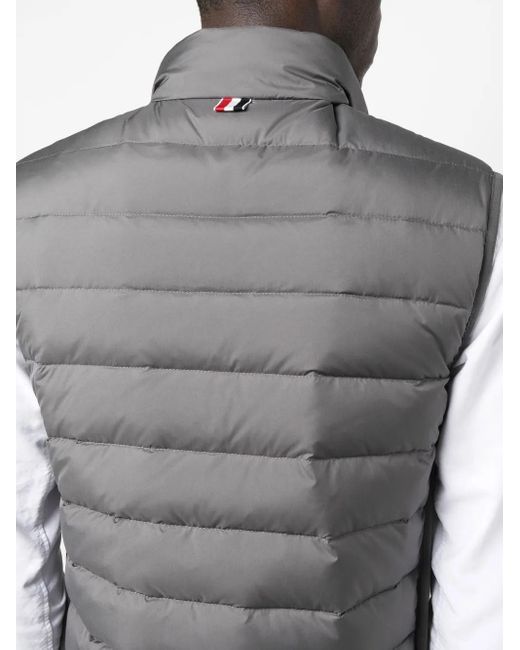 Thom Browne Gray Down-Feather Padded Gilet for men
