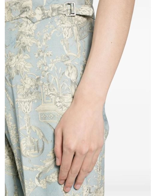 Vivienne Westwood Gray Sang Toile De Jouy-Print Trousers for men